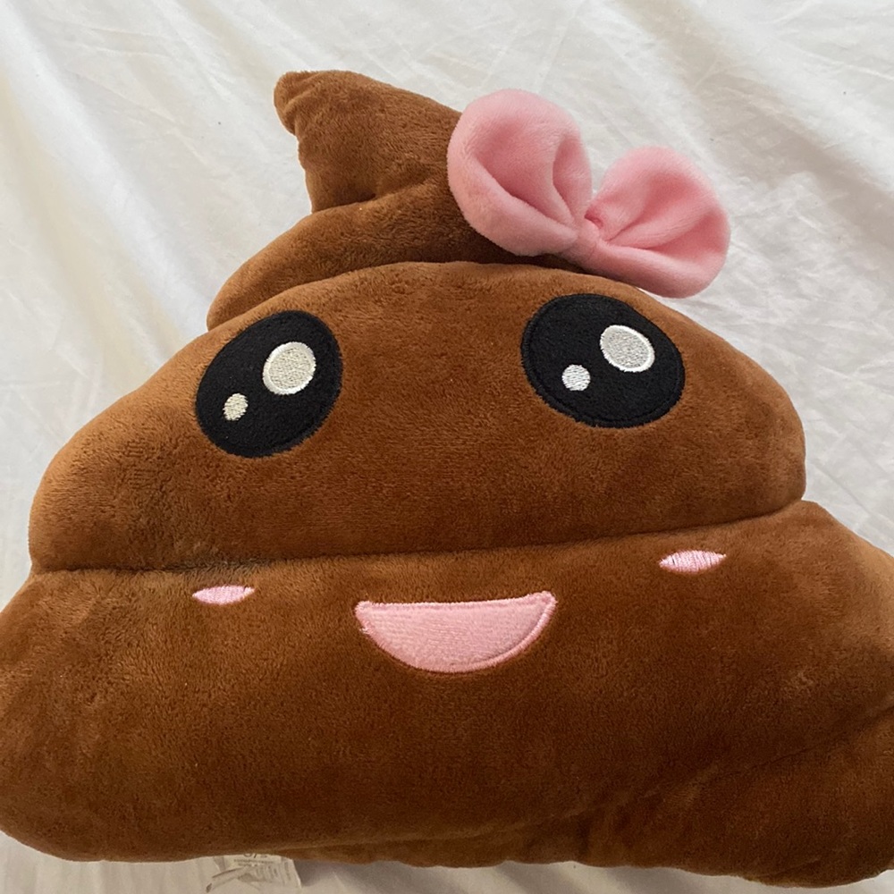 Cute poop emoji stuffy